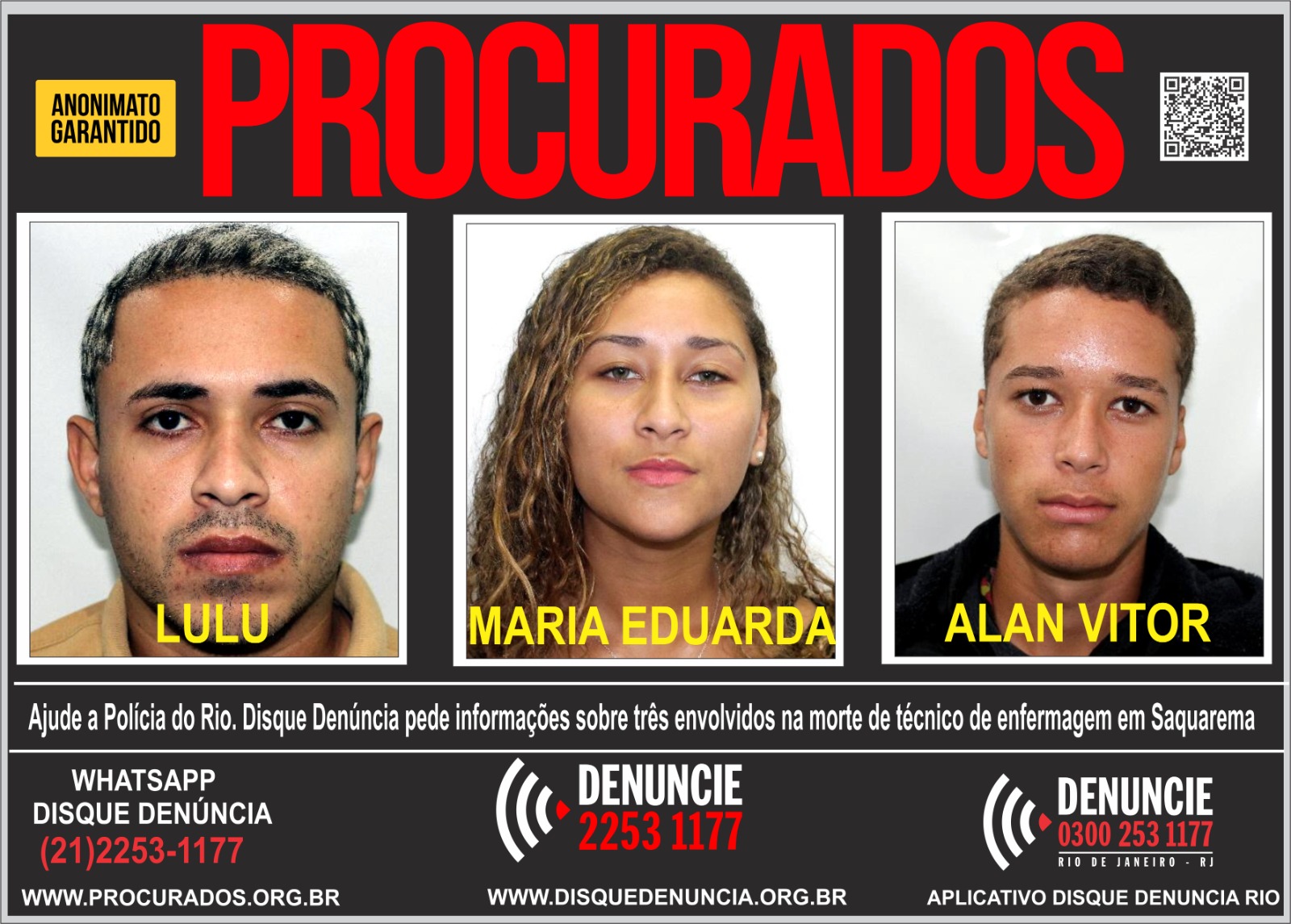 SAQUAREMA: Traficante é suspeito de tramar morte de técnico de enfermagem que se relacionou com sua ex