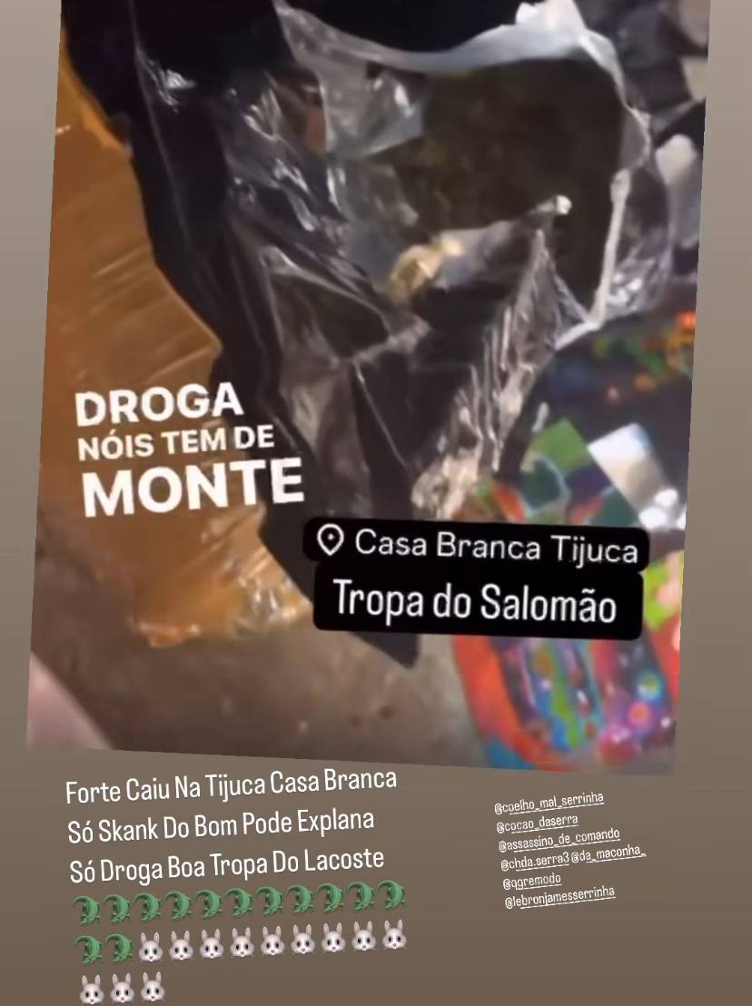 Traficante (TCP) de Madureira passa a mandar também em morro da Tijuca