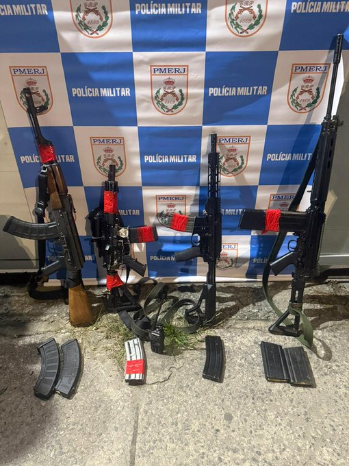 PM interveio em guerra de facções em Meriti. Bandido morreu, outros foram presos e fuzis apreendidos