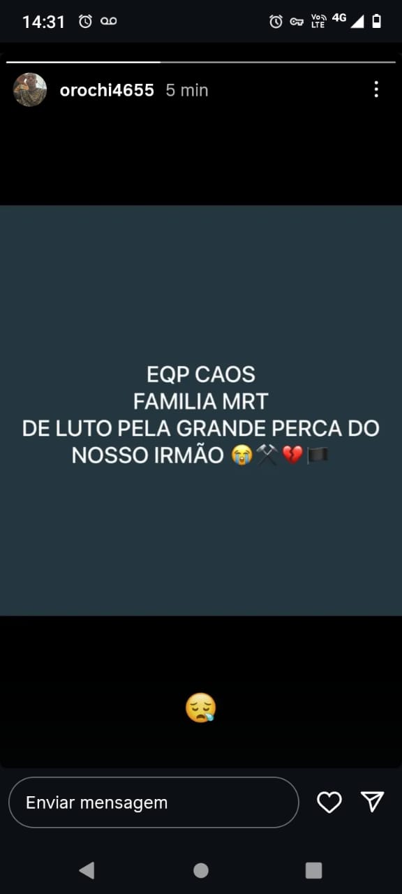 Circula boato de que o líder do CV nas invasões ao Campinho e Fubá, ambos TCP teria sido morto. Comparsas lamentam e rivais comemoram
