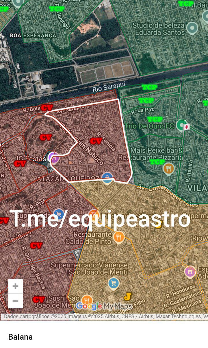 Espalharam boatos sobre suposto toque de recolher em Meriti por conta de possível guerra de facções mas nada confirmado até agora