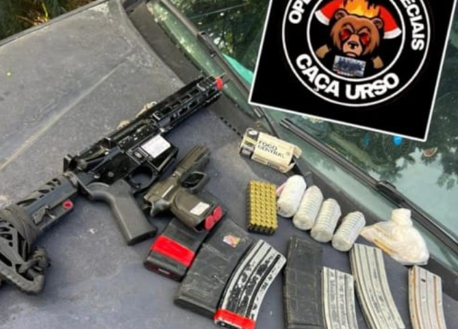 CV teve baleados e perdeu fuzil na guerra com a milícia em Itaguaí. Rivais debocharam. “Adorei os presentes”