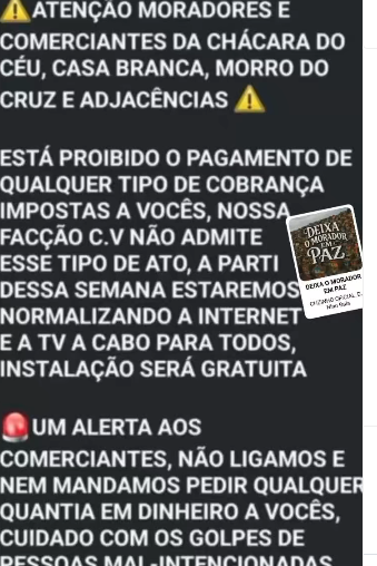 Guerra na Tijuca: CV diz que proibiu cobrança de taxas após invasão, mas domínio das comunidades segue indefinido
