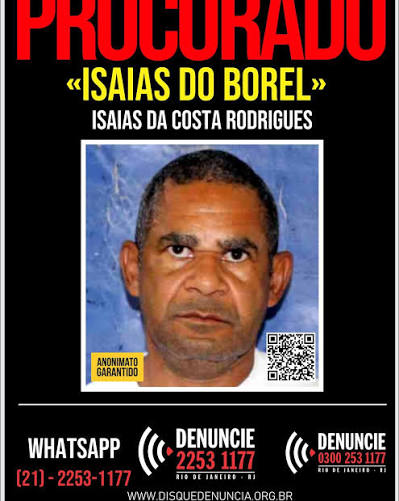 Justiça decreta prisão de Isaias do Borel suspeito de mandar matar traficante que pretendia pular do CV para o TCP. Vítima teria sido esquartejada e teve o corpo jogado para porcos comerem, segundo denúncia
