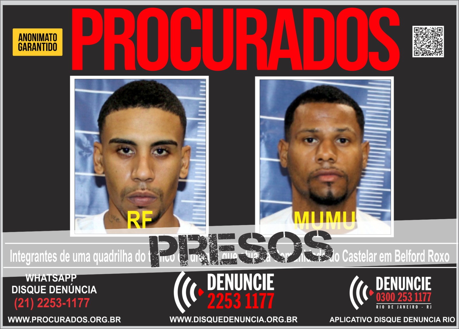 Traficante do CV preso hoje usava equipamentos que detectam drones da polícia