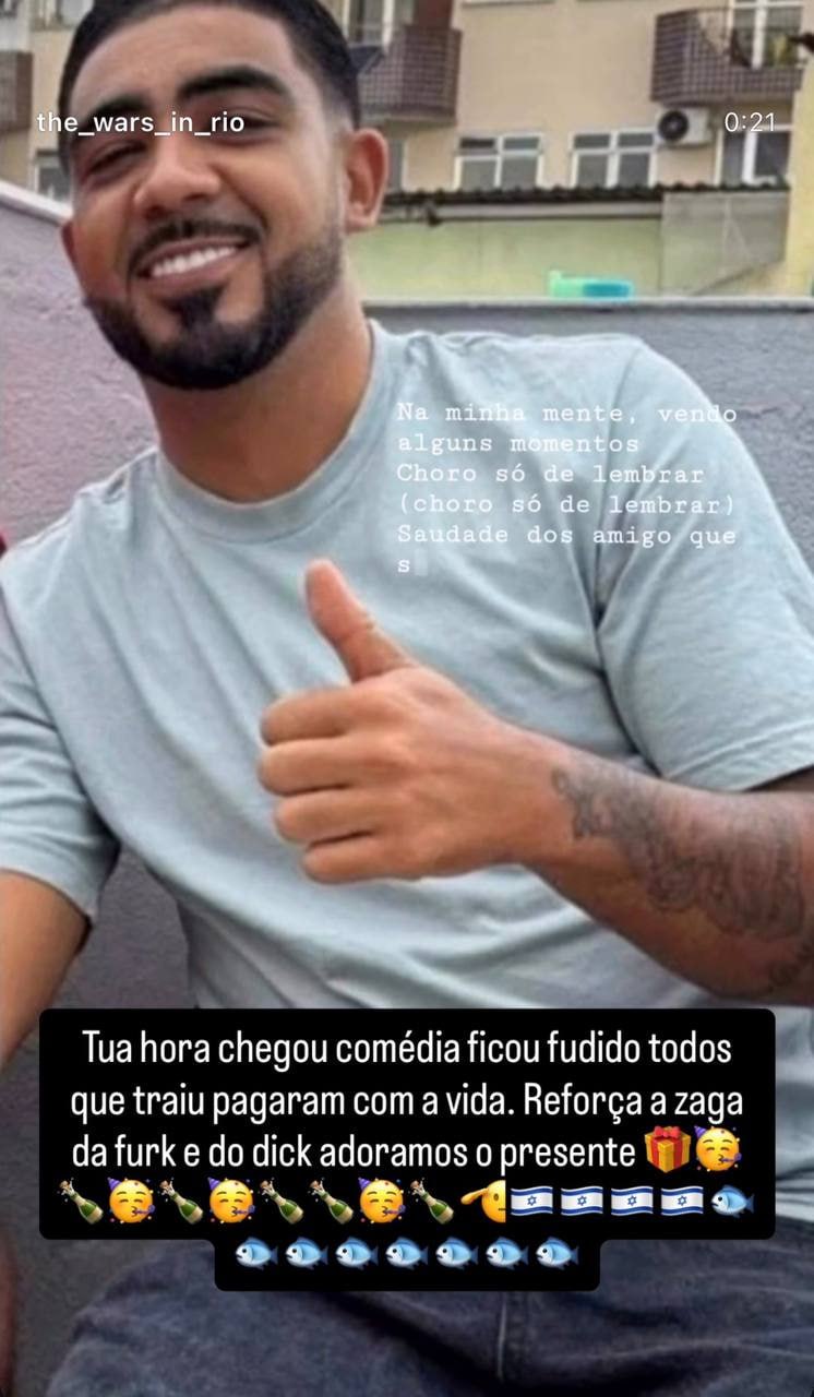 Bonde do Peixão (TCP) matou rival no Jardim América, pegou fuzil e ainda debochou nas redes