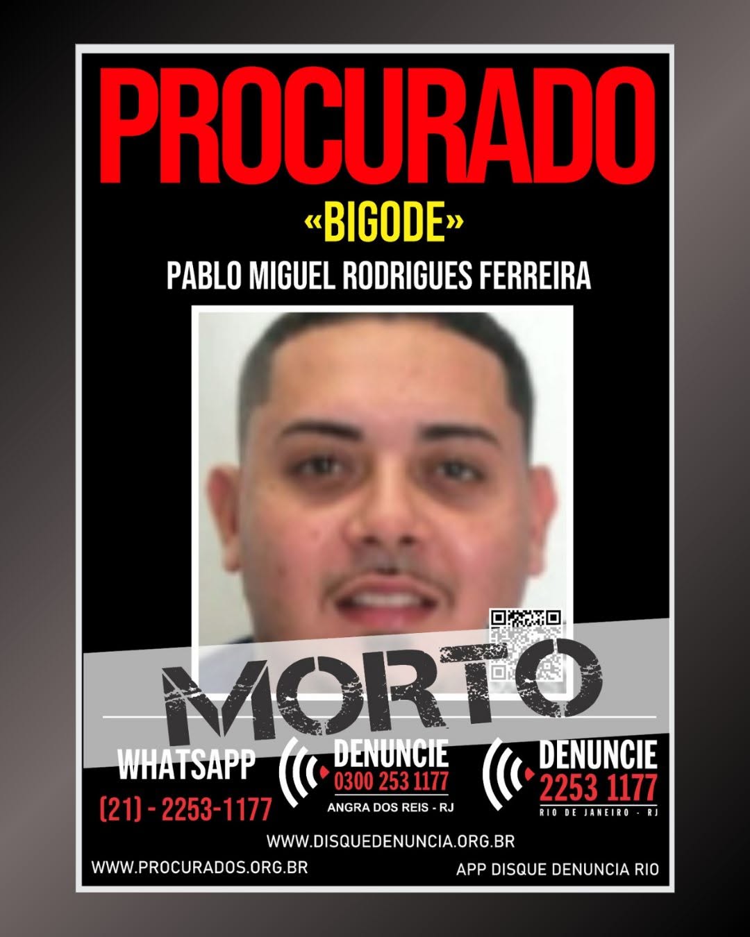 Antes de ser morto, chefão do CV em Angra envolvido em execução de policial civil  aterrorizava agentes e mandava monitorar rotina de policiais