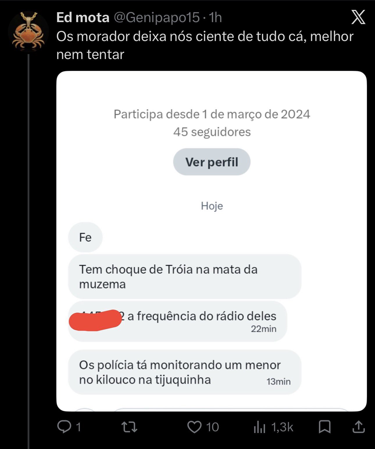 TERROR VOLTA A JACAREPAGUÁ: confrontos entre PMs e traficantes assustam moradores durante a noite. Pivô de guerra se manifestou nas redes